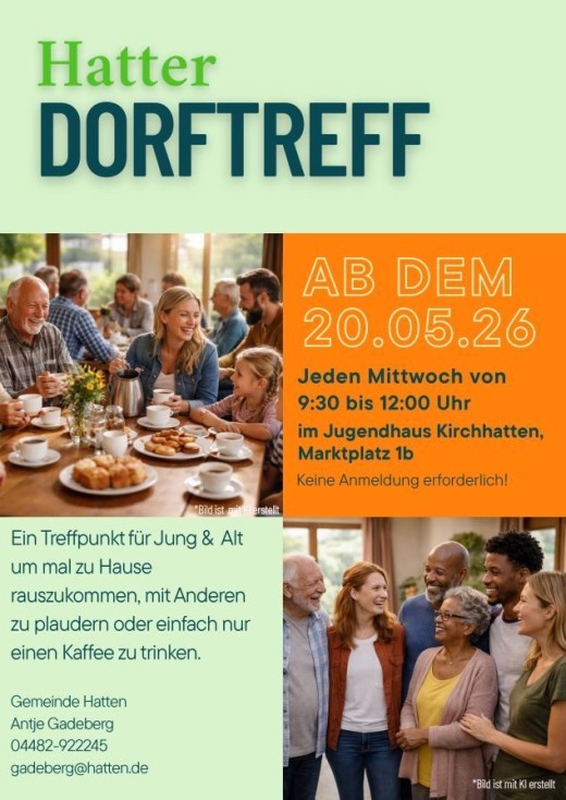 Plakat Hatter Dorftreff