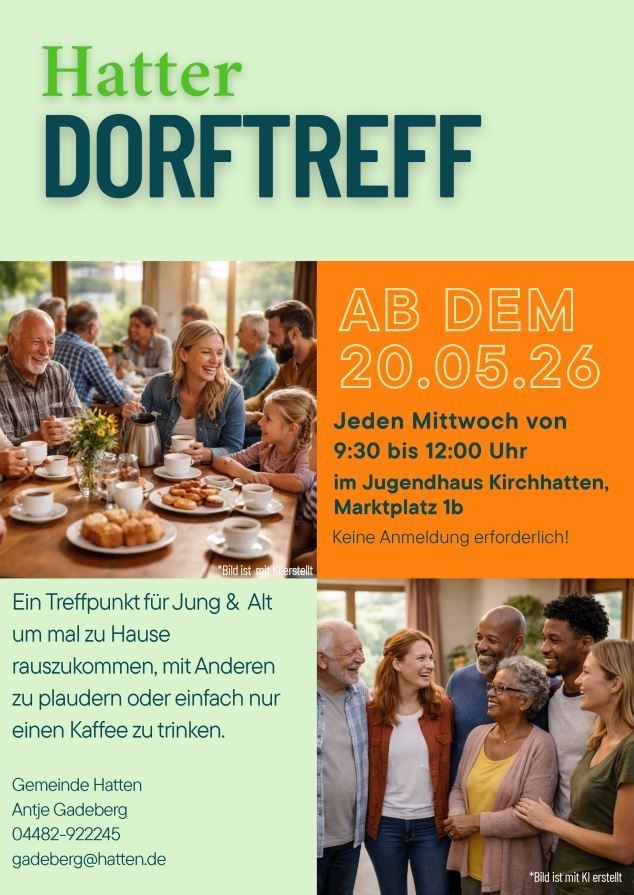 Plakat Hatter Dorftreff