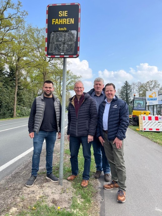 Prüfung Tempo 70 Hatter Landstraße Grenzweg