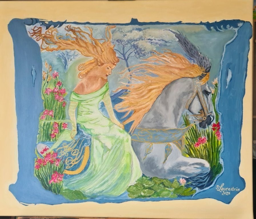 Flower Power Dream Acrylbild von Jürgen Lauenstein