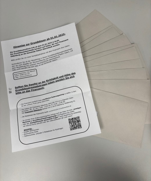 Grundsteuer Beiblatt