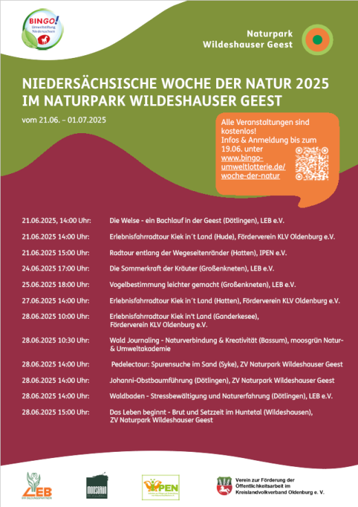 Plakat Woche der Natur 2025