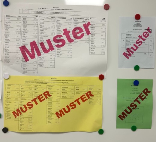 Muster Stimmzettel