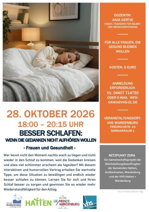 Plakat Besser schlafen 2026
