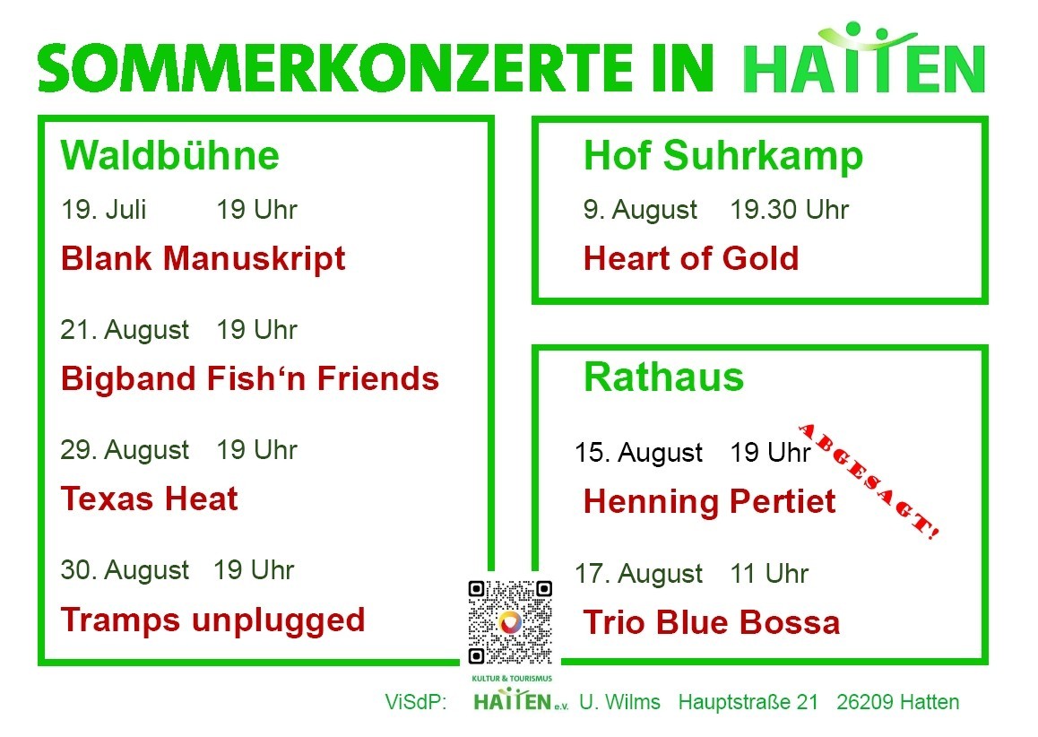 Banner Sommerkonzerte 2025 mit Absage