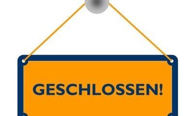 Schild Geschlossen