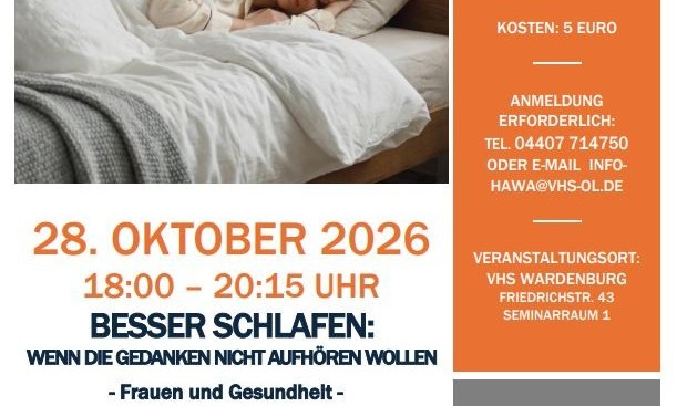 Plakat Besser schlafen 2026