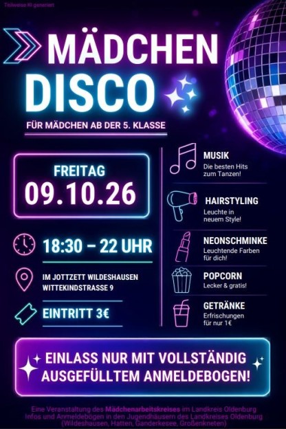 Mädchendisco 2026