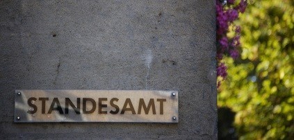 Schild Standesamt