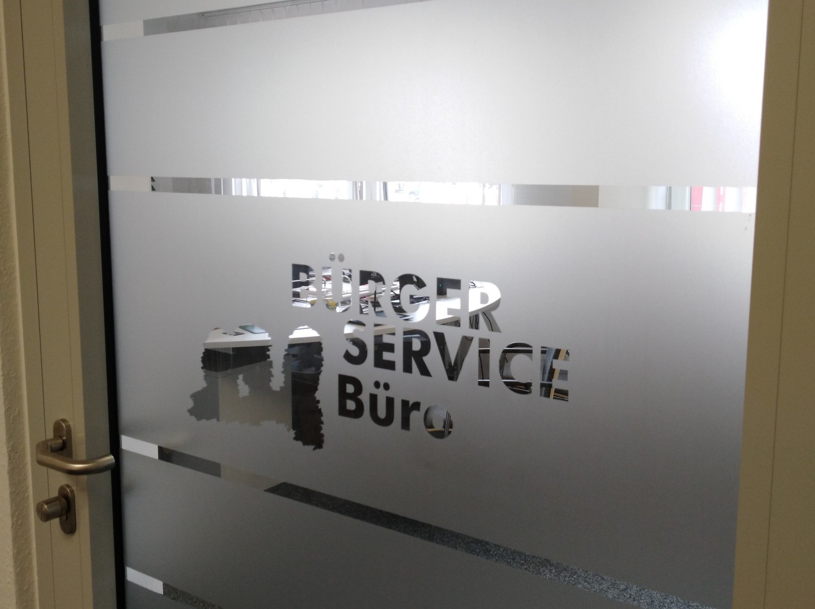 Tür zum Bürger-Service-Büro
