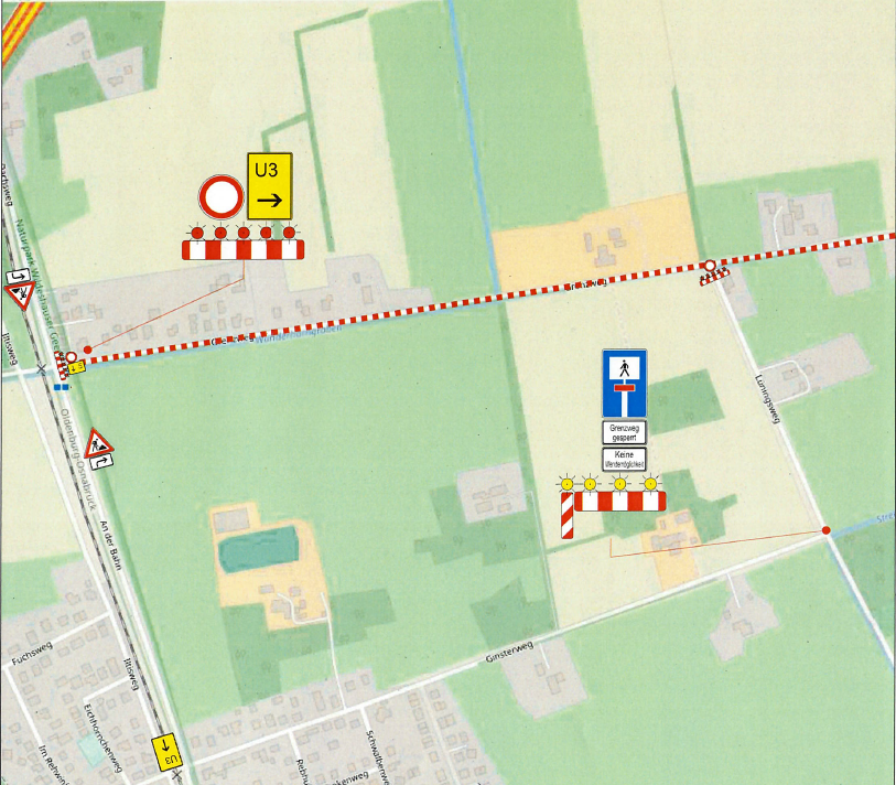 Sperrung Grenzweg