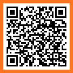 QR Code Instagram Gleichstellung mit orangem Rand